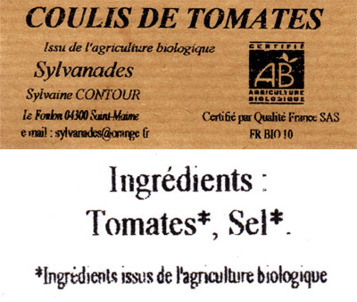 Coulis de tomates 390 gr