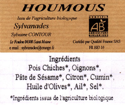 Houmous 180gr