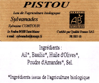 Pistou 180 gr